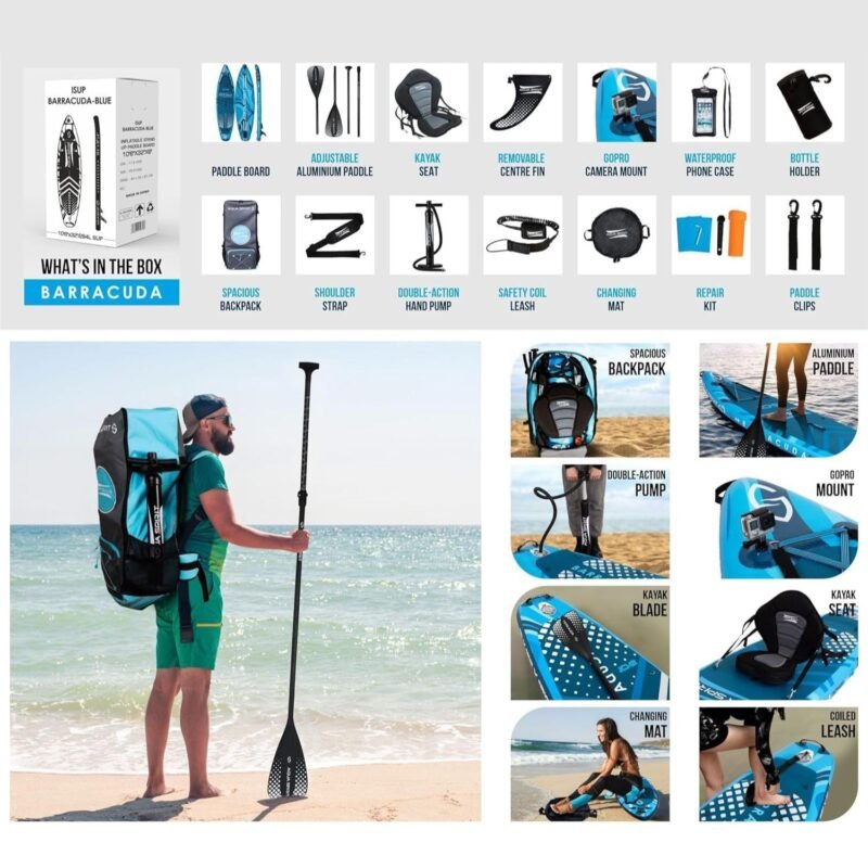 Aqua Spirit Barracuda iSUP/Kayak Inflatable Stand Up Paddle Board 2025 - Image 2