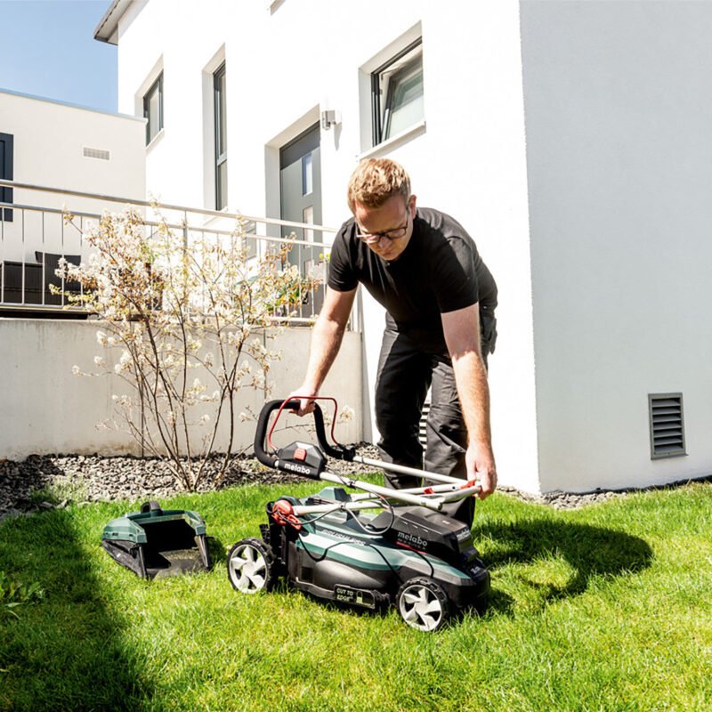 Metabo RM 36-18 LTX BL 36 36V Brushless Lawn Mower with 2 x 2.0Ah Battery & Charger